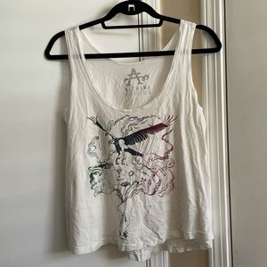 Alchemy Eagle flowy crop top